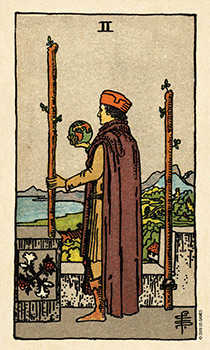 Two of Wands Smith Waite