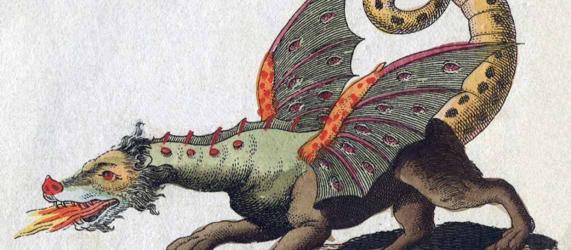 friedrich-johann-justin-bertuch-mythical-creature-dragon-1806-f89375